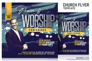 Church Conference Flyer Template, a Flyer Template by Satgur Graphic Design