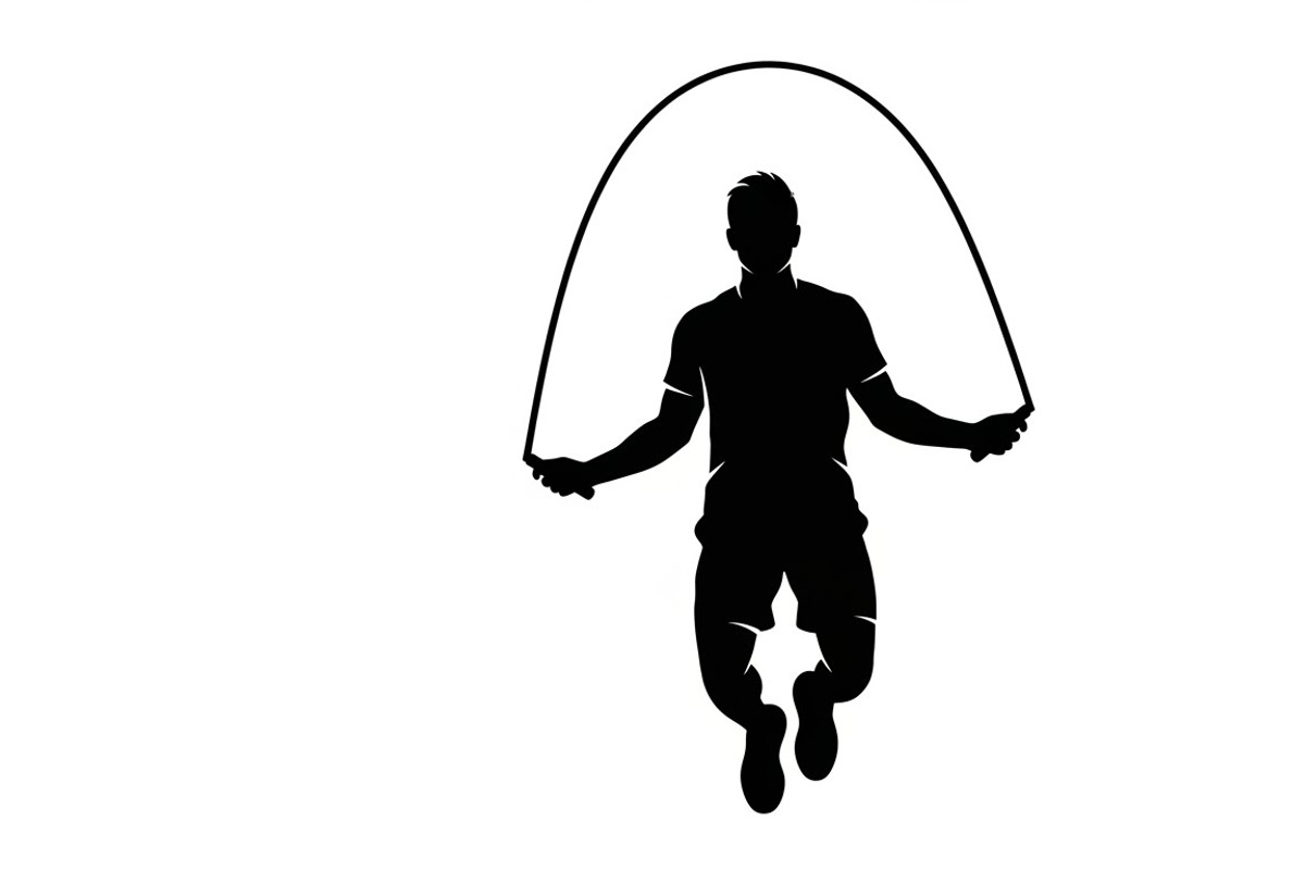 An energetic Jump Rope Silhouette, an Illustration by Amazin_art (Photo 23 of 31)