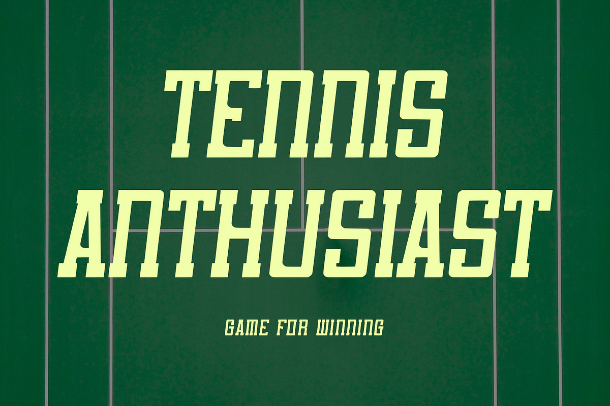 Sportzenn Bold Athletic Sport Font, a Slab Serif Font by Maulana Creative (Photo 4 of 7)