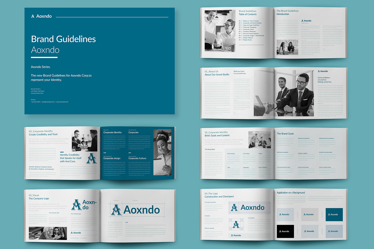 Brand Guideline Template, a Stationery Template by ContestDesign (Photo 2 of 4)