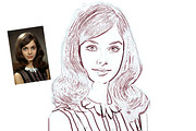 Vintage Beauties Sketch Ps Action, an Action Add-On by Studio Retouch (Thumbnail 4 of 9)