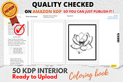 KDP Interiors, Flower Coloring Book, an Illustration by Jaboor Magics (Thumbnail 5 of 5)