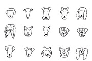 Cute Doodle Dog Faces, an Animal Illustration by Liz Pengilley Studio (Thumbnail 6 of 7)