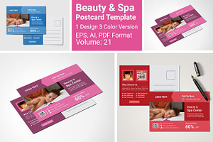 Spa Marketing Postcard Template