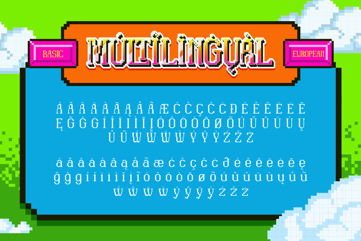 Pixerif - 8 Bit Gaming Font, a Font by Artisan Themes (Photo 11 of 12)