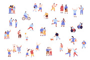 Cute Tiny People vector bundle, a Person Illustration by Vector_Art (Thumbnail 5 of 14)
