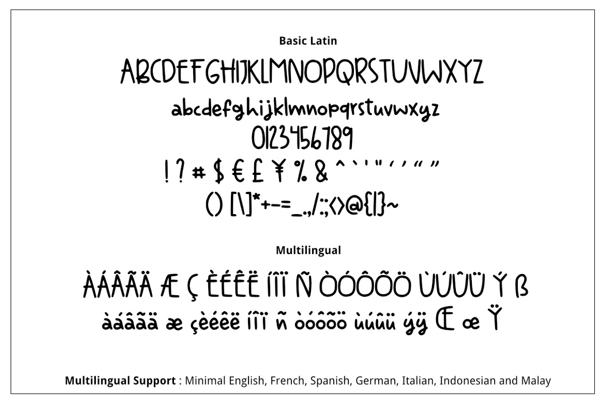 Rabbits Font preview 2