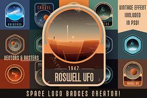 Space Logo Badges Creator