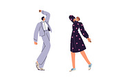 People dance set + seamless patterns, a Person Illustration by PaperTrident (Thumbnail 2 of 8)