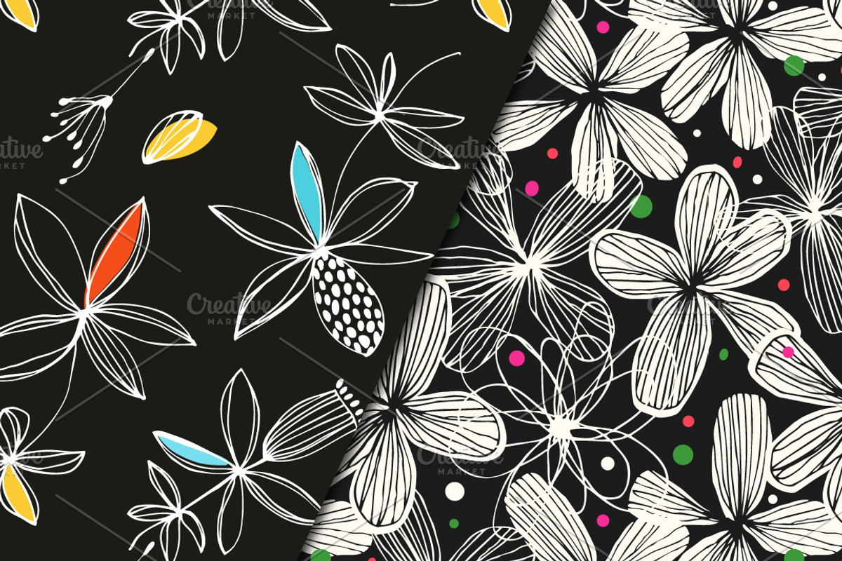 Linear seamless patterns set, a Pattern Graphic by Silmen (Photo 3 of 3)