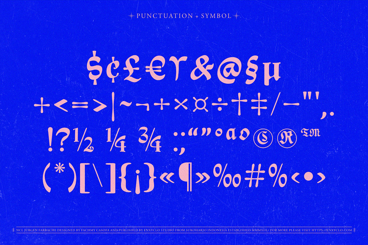 NCL Jurgen Farbache - Medieval Font, a Blackletter Font by Enxyclo Studio (Photo 14 of 15)