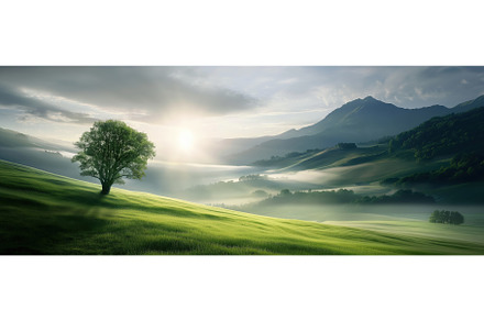 Misty Mountain Morning Bliss, a Nature Photo by BazziBa♥