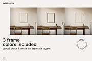 5x7 Art Desk Studio Frame Mockup, a Household Mockup by mockupize (Thumbnail 2 of 7)