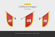 Semicircular Flag Mockup Set, a Household Mockup by Country4k (Thumbnail 4 of 4)