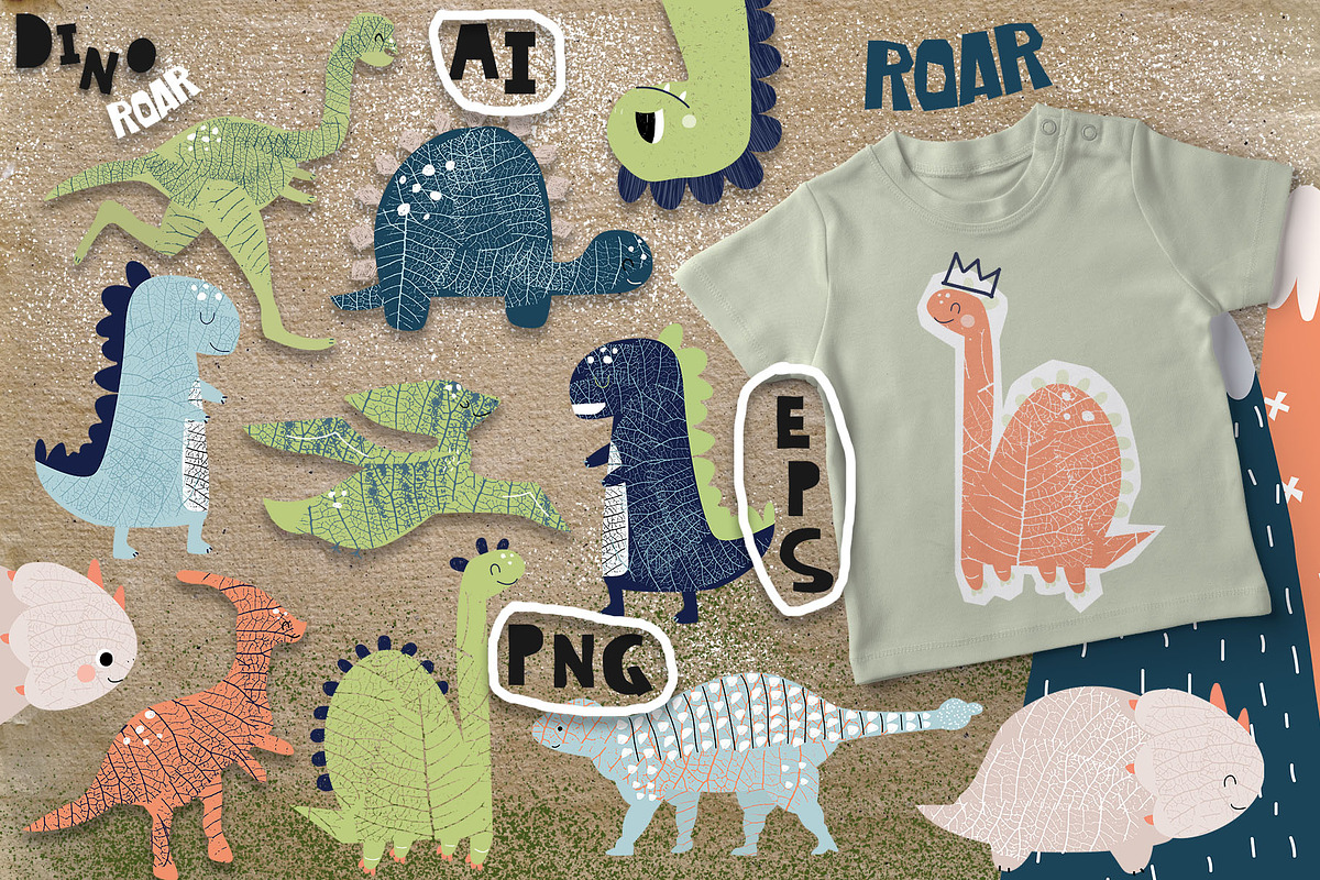 Dino ROAR, an Animal Illustration by Viktoria Siarova (Photo 2 of 6)