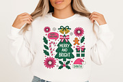 Merry and Bright Christmas Hand Draw, an Illustration by Libby Wishes (Thumbnail 2 of 8)