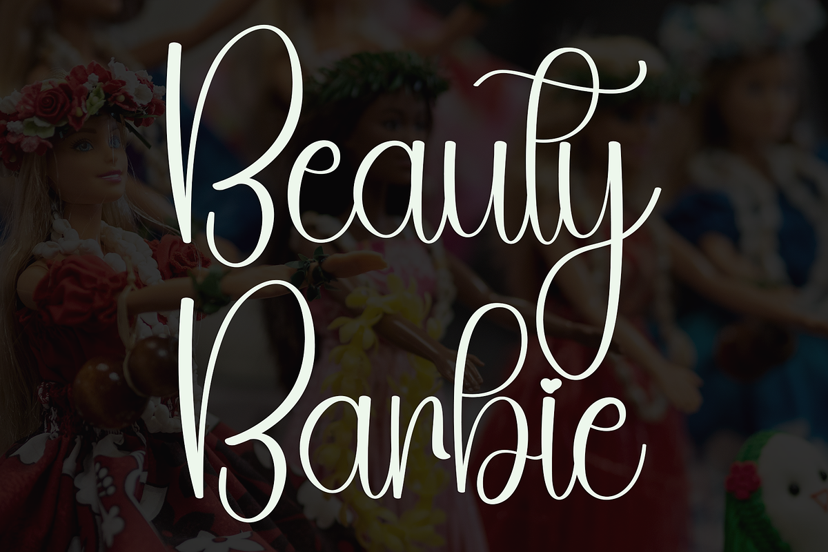 Barbie Monogram, a Handwritten Font by FreshTypeINK (Photo 7 of 8)