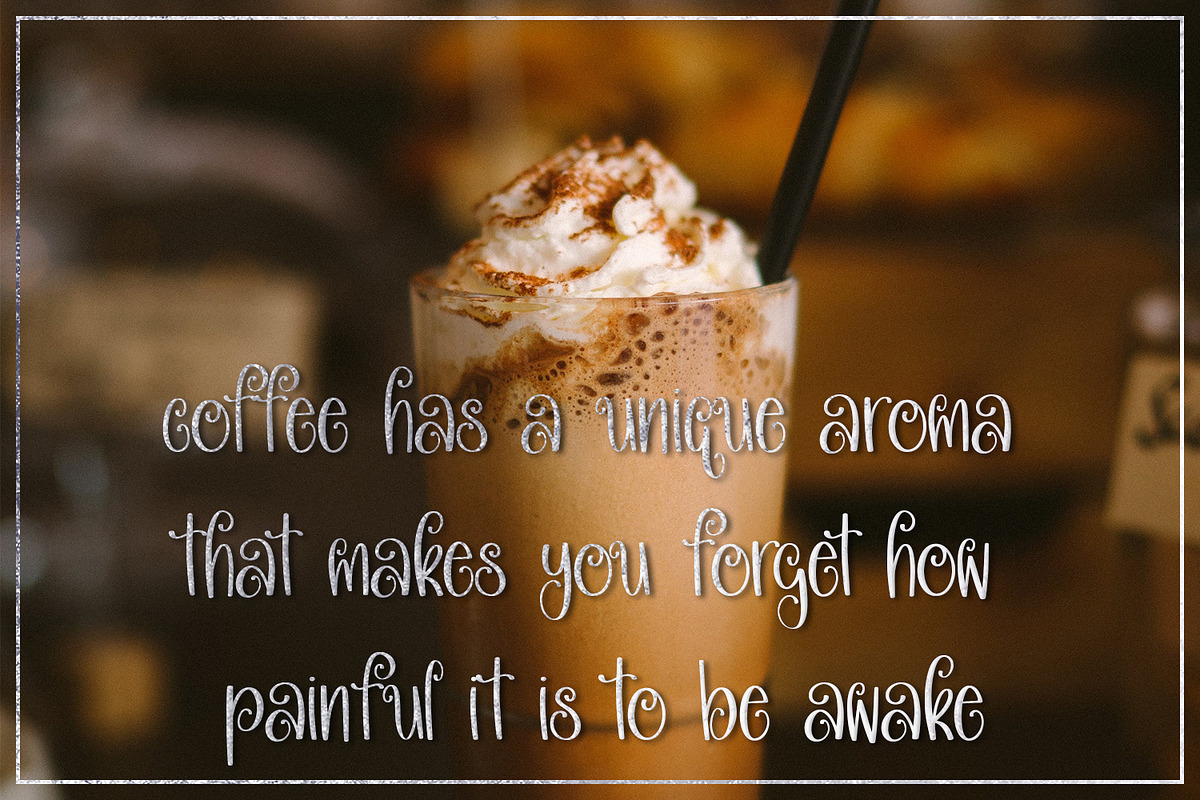 Iced Caramel Macchiato, a Handwritten Font by Endless Time Graphics (Photo 5 of 5)