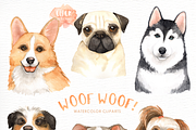 Woof Woof! Dogs Lover Cliparts, an Animal Illustration by everysunsun (Thumbnail 2 of 5)