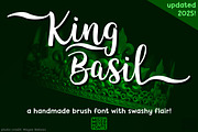King Basil - handmade brush font, a Script Font by Missy Meyer (Thumbnail 1 of 8)