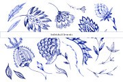 LUXURY BATIK, Watercolor set!, a Pattern Graphic by HannaStudio (Thumbnail 10 of 10)