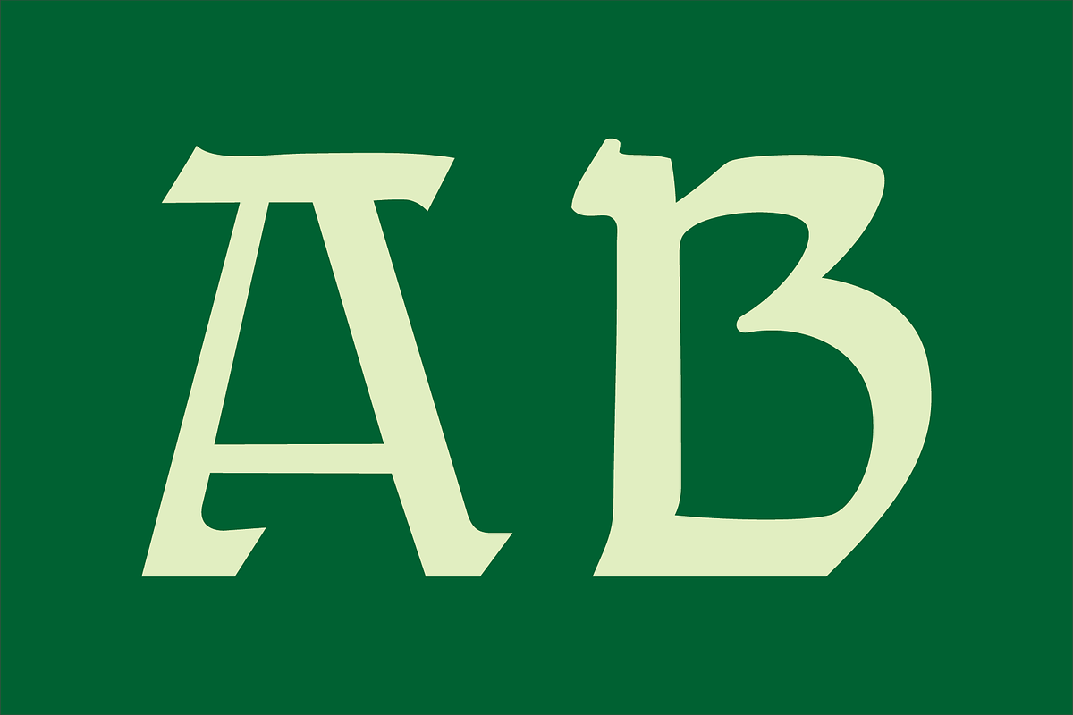 Gothic Initials Eight Font, a Script Font by GG Design (Photo 2 of 14)