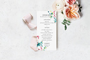 Flower wedding card set, a Card Template by TurquoiseDesign (Thumbnail 2 of 6)