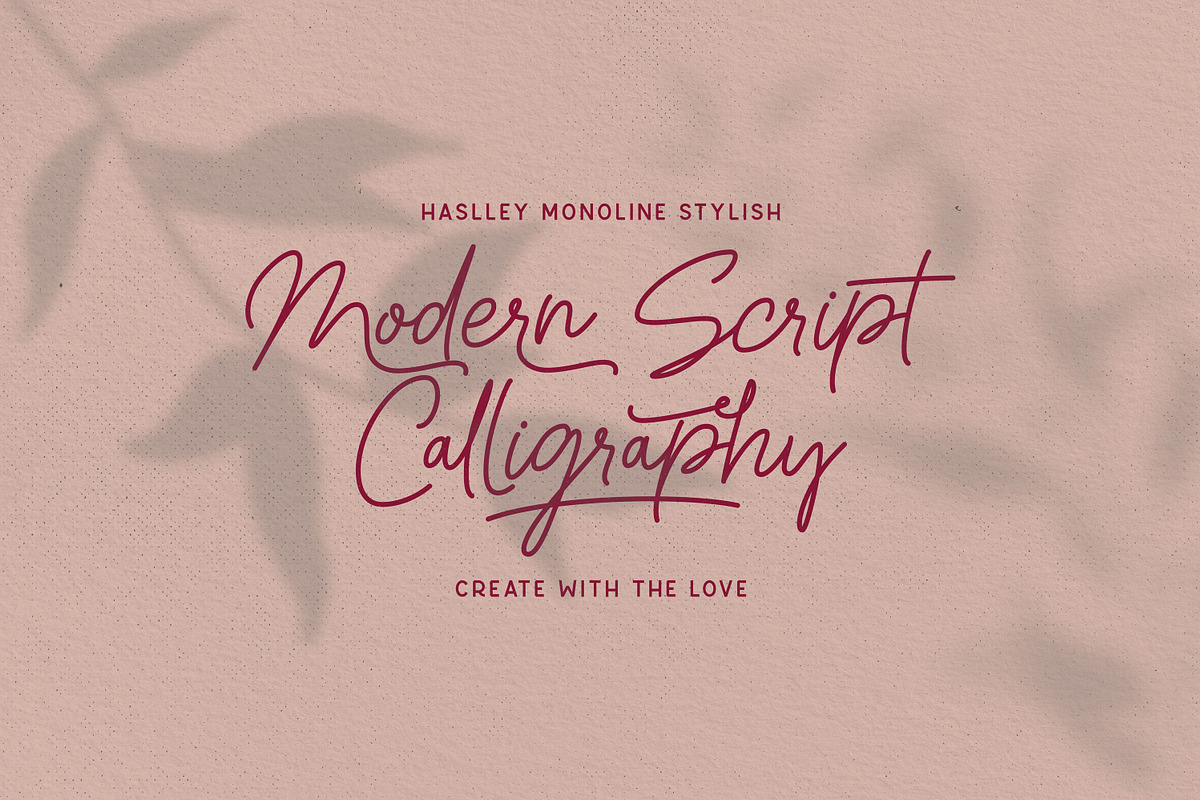 Haslley Beautiful Monoline, a Script Font by Wortfice (Photo 16 of 17)