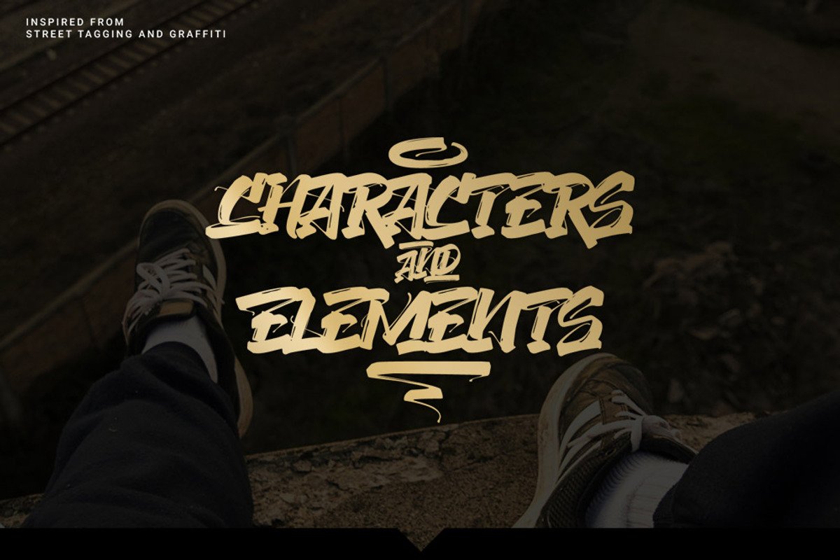 The Concrete Graffiti Font, a Handwritten Font by AaType. (Photo 2 of 7)