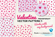 Valentine Transparant Vector Pattern, a Pattern Graphic by Fresh Design Elements (Thumbnail 1 of 2)