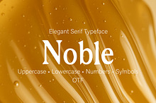Noble Elegant Organic Serif Typeface
