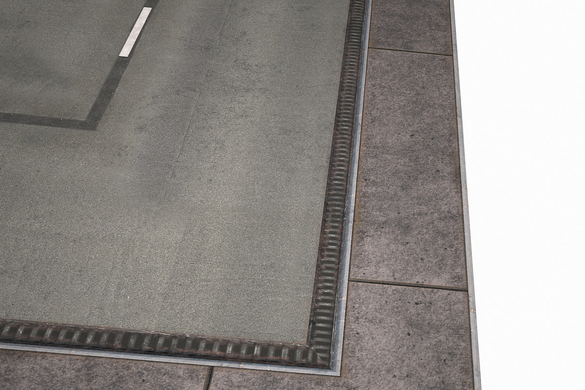 Road Modules PBR Pack, an Architecture 3D Model by Daniel Mikulik (Photo 8 of 24)