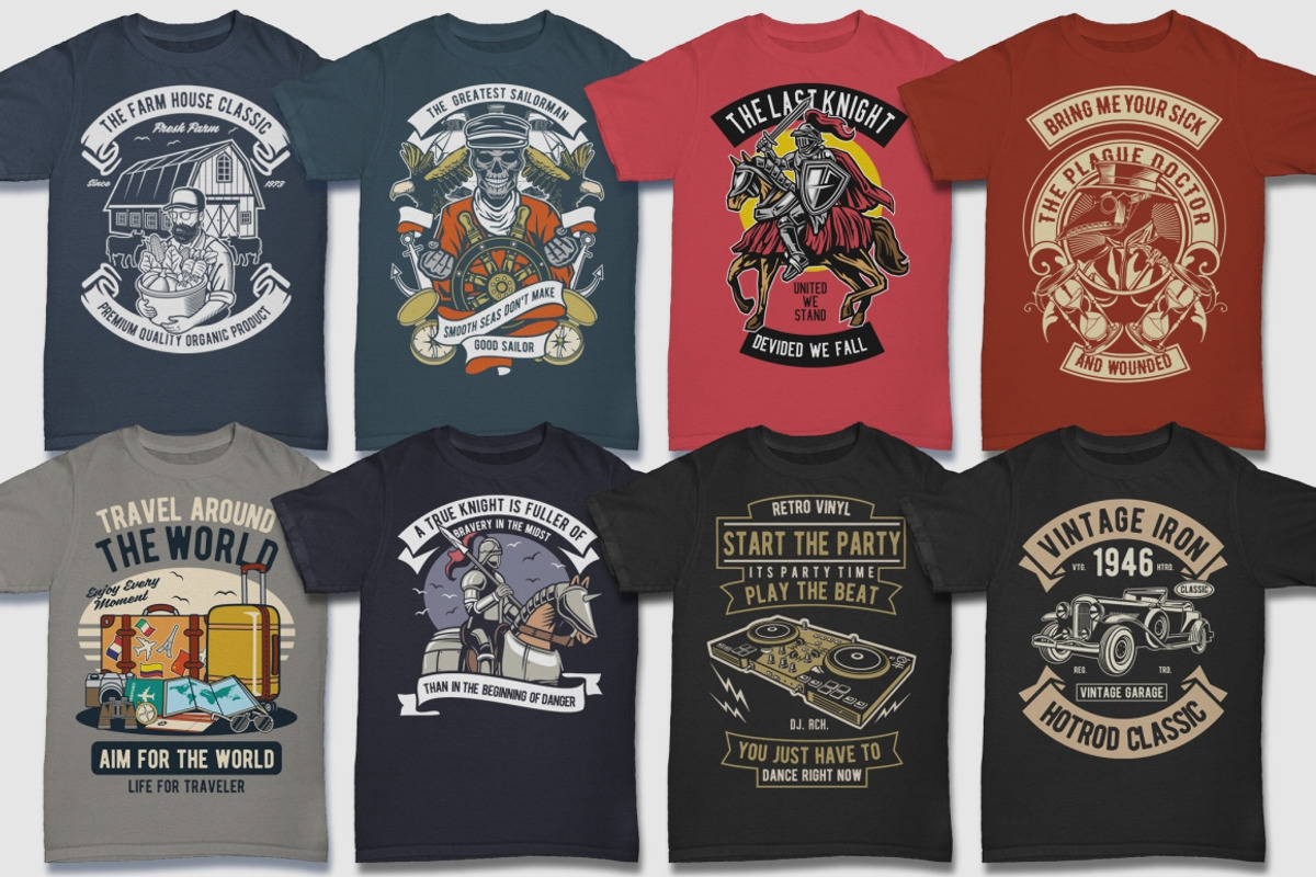 100 Retro Tshirt Designs Bundle, an Education Illustration by roach_graphic (Photo 13 of 14)