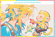 Procreate Anime MaxPack Brushes, a Brush Add-On by Cozy Brushery (Thumbnail 3 of 10)