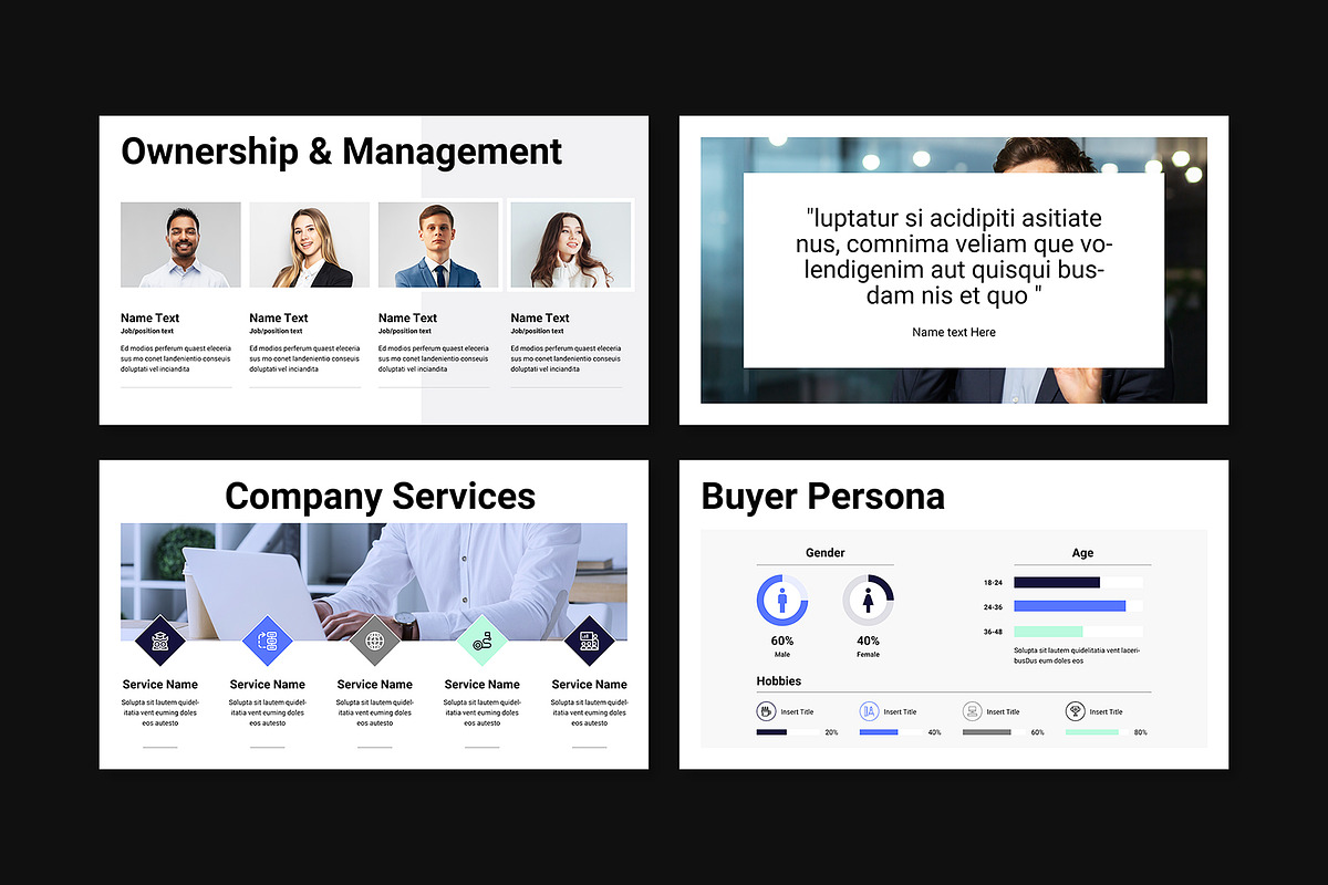 Company Presentation Template, a Presentation Template by E-Type (Photo 3 of 6)