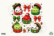 Cute Christmas Dumpling PNG, a Seasonal Illustration by Craft Nest (Thumbnail 1 of 6)