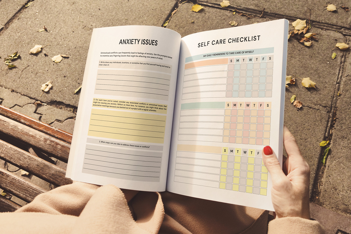 Mental Health Journal Bundle, a Print Template by Designmela01 (Photo 3 of 7)