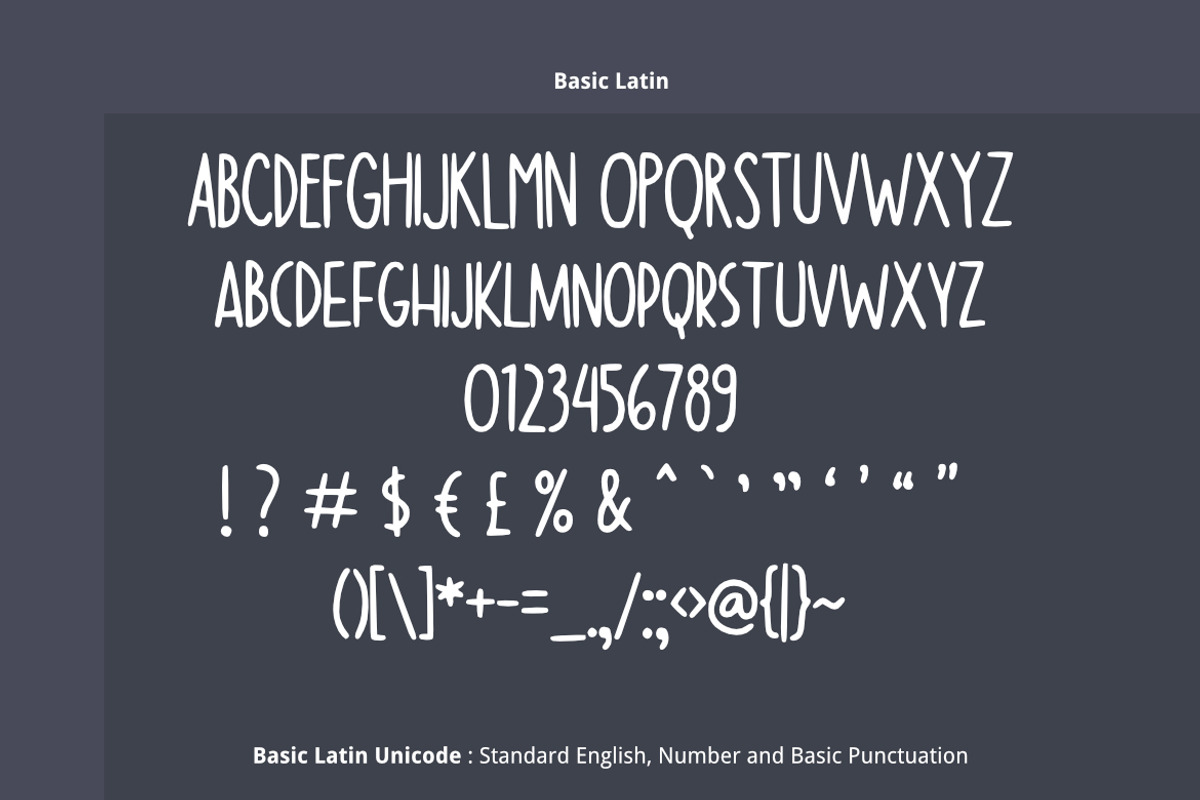 Kapslock Simple Font preview 2