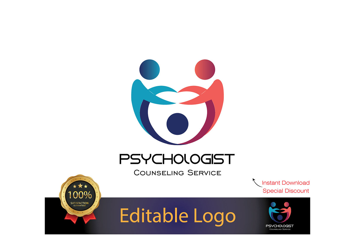 Colorful Psychology Logo Template