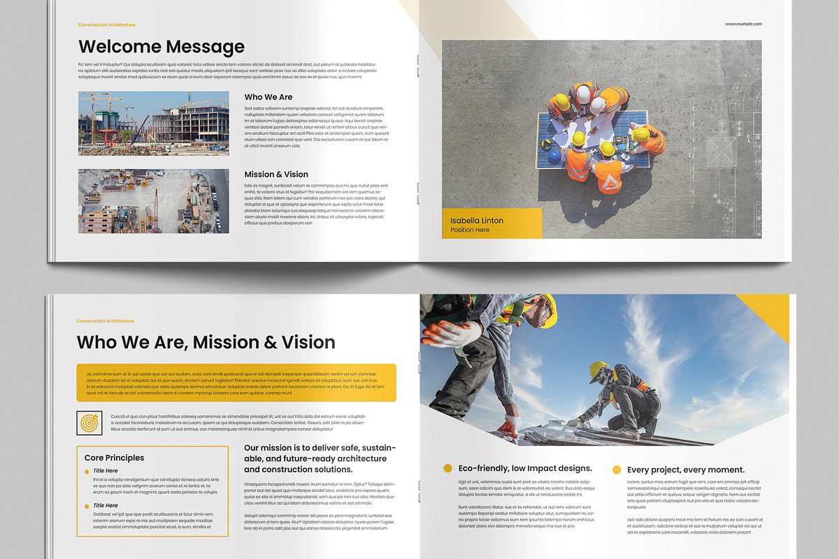 Architecture Construction Brochure, a Brochure Template by MightyDesign (Photo 3 of 9)