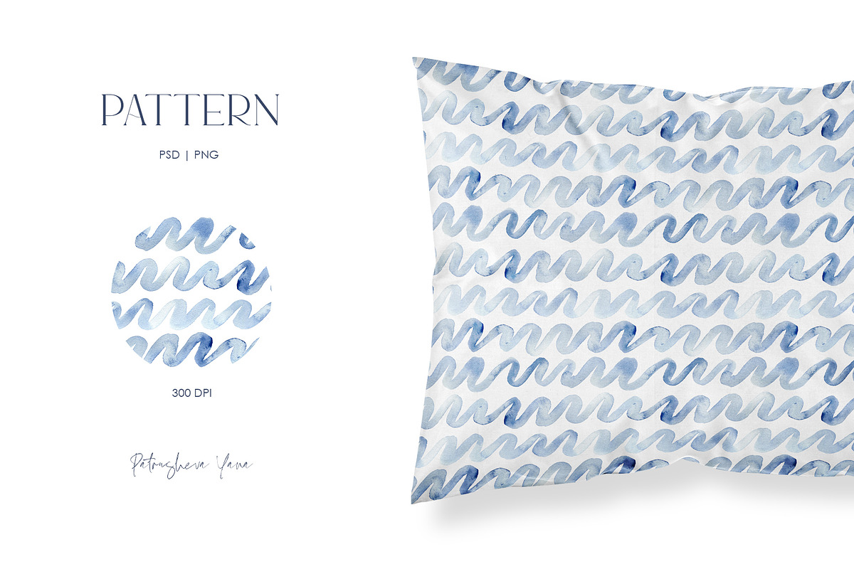 Watercolor Ocean, an Object Illustration by PatrushevaYana (Photo 4 of 13)