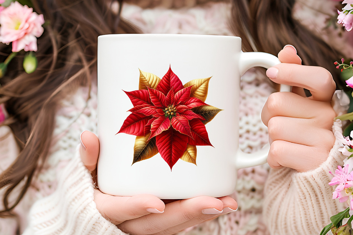 Red Gold Christmas Clipart, an Illustration by RobertsArt (Photo 2 of 7)