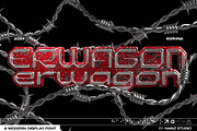 Erwagon - Display Font, a Sans Serif Font by Hainz Studio (Thumbnail 1 of 10)