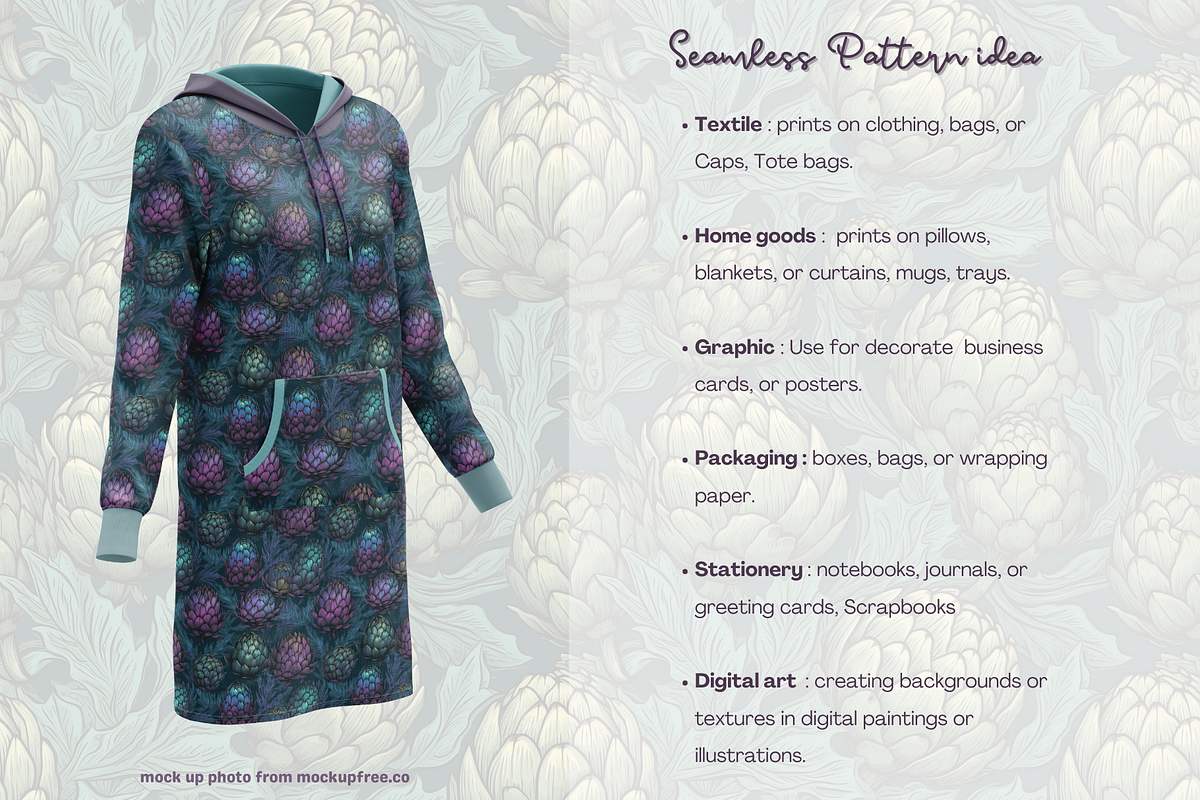 Artichoke Seamless Pattern, a Pattern Graphic by STUDIO CHOTI (Photo 5 of 5)