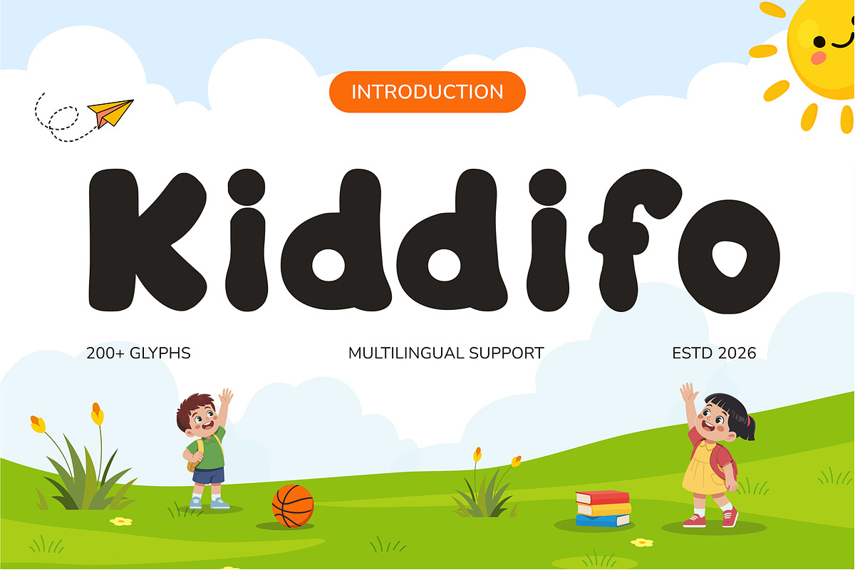 Kindergarten – Kiddifo Font, a Handwritten Font by Stylin Studio (Photo 1 of 8)