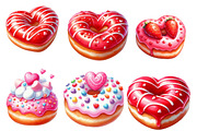 Valentine Donut Clipart, an Illustration by Designworld (Thumbnail 4 of 5)