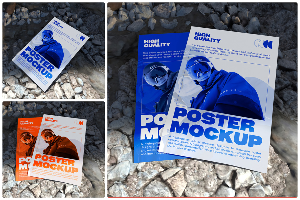 Poster Mockup, an Advertising Mockup by Unerispace (Photo 1 of 5)