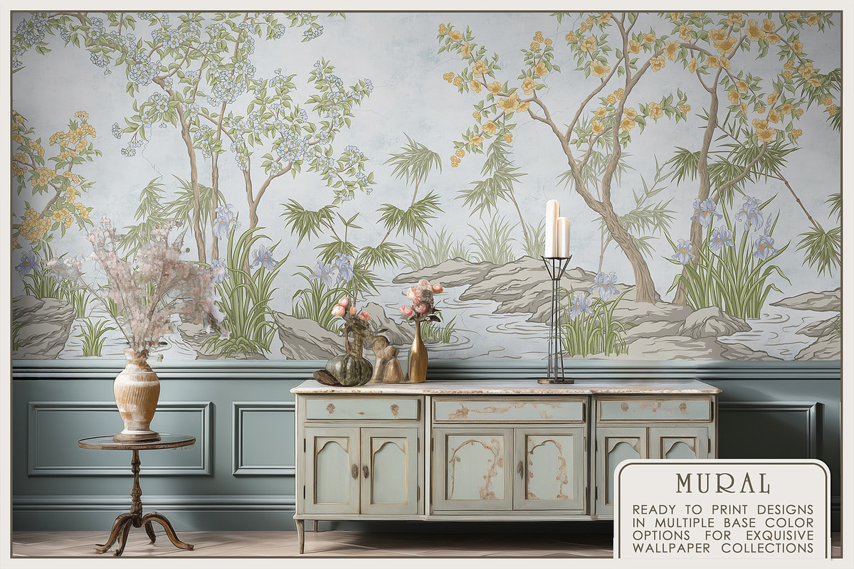 Fresco collection Chinoiserie, a Wallpaper Graphic by Natalia0307 (Photo 4 of 11)