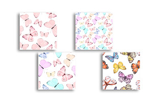 Watercolor Butterfly Patterns