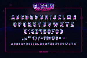 Outrun Forever 2 In 1 Font Pack